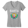 santa christmas Women's V-Neck T-Shirt