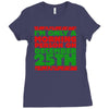 i'm only a morning person on december 25th Ladies Fitted T-Shirt