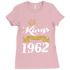 kings are born in 1962 Ladies Fitted T-Shirt