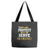 to protect and serve the rich Tote Bags