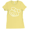 pig funny Ladies Fitted T-Shirt