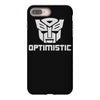 be optimistic transformers   robot optimus prime movie autobots show t iPhone 8 Plus Case