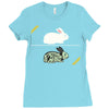 run away! run away! Ladies Fitted T-Shirt