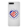 heart us flag 4th july fredom america usa iPhone 7 Plus Case