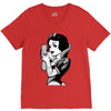 snow white V-Neck Tee