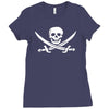 pirate skull sword music band metal biker guitar tee new Ladies Fitted T-Shirt