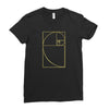golden spiral Ladies Fitted T-Shirt