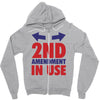 2nd amendment in use Zipper Hoodie