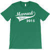 married since 2015   mens funny wedding marriage T-Shirt