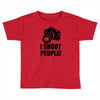 i shoot people t shirt funny photographer tee camera photography digit Toddler T-shirt