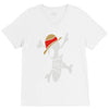 melted logo V-Neck Tee