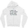 hoodrat stuff with my friends Zipper Hoodie