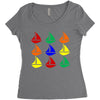 color ful Women's Triblend Scoop T-shirt