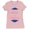 the man   the legend funny Ladies Fitted T-Shirt