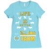 life is better1 Ladies Fitted T-Shirt