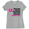U=U Undetectable = Untransmittable Ladies Fitted T-Shirt