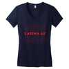 Latina Af Women's V-Neck T-Shirt