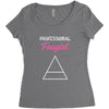 Professional Fangirl Women's Triblend Scoop T-shirt