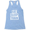 v5 eat sleep train Racerback Tank