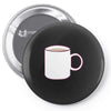 glass and coffee Pin-back button