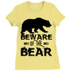 Beware Of The Bear Ladies Fitted T-Shirt