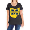 ohio for michigan Ladies Curvy T-Shirt
