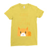 cattfeine mug Ladies Fitted T-Shirt