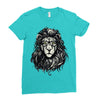 nerd  lion Ladies Fitted T-Shirt
