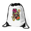 boba flower Drawstring Bags