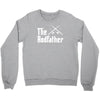 the rodfather   mens funny fishing Crewneck Sweatshirt