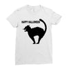 happy halloween Ladies Fitted T-Shirt