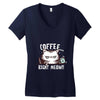 catffeine Women's V-Neck T-Shirt