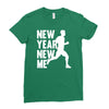 new year, new me running fitness Ladies Fitted T-Shirt