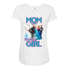 mom of the birthday girl Maternity Scoop Neck T-shirt