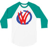 mod vw volkswagen dub logo 3/4 Sleeve Shirt