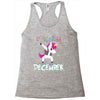 Born Unicorns-Born December Racerback Tank
