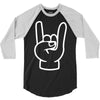 rock and roll throwing horns 3/4 Sleeve Shirt