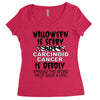 halloween is scary but carcinoid cancer is deadly spread the word help Women's Triblend Scoop T-shirt