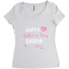 Happy Fathers Day Daddy Women's Triblend Scoop T-shirt