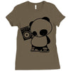 panda Ladies Fitted T-Shirt