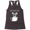 my puns are Racerback Tank