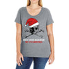 skull christmas Ladies Curvy T-Shirt