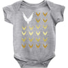 Maverick Pinstripe Lines Baby Onesie