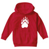 large bear paw print crew neck long sleeve Youth Hoodie