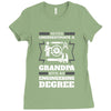 Never Underestimate A Grandpa With An Engineering Degree Ladies Fitted T-Shirt