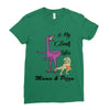 mama &amp; pizza dinasour Ladies Fitted T-Shirt