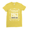 vintage made in 1963 perfectly aged a living legend Ladies Fitted T-Shirt