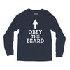 obey the beard funny Long Sleeve Shirts
