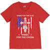stand for the flag kneel for the cross V-Neck Tee