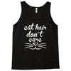 cat hair don't care cute crazy cat Tank Top